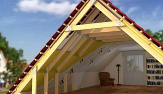 Крыша в деревянном доме